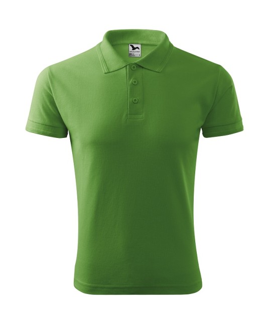Tricou polo barbati 200g/m2 Malfini Pique Polo 203, Verde iarba
