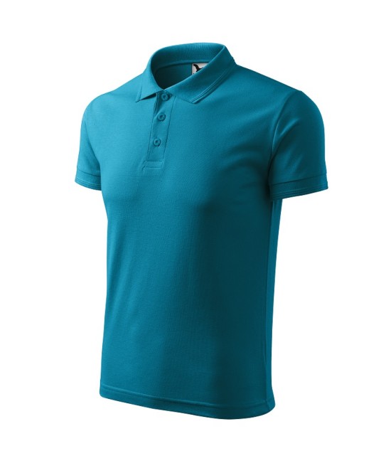 Tricou polo barbati 200g/m2 Malfini Pique Polo 203, Turcoaz inchis