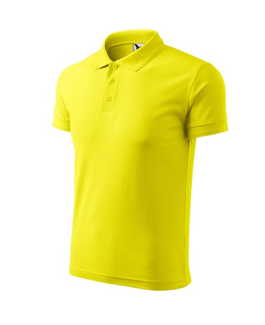 Tricou polo barbati 200g/m2 Malfini Pique Polo 203, Galben Lamaie