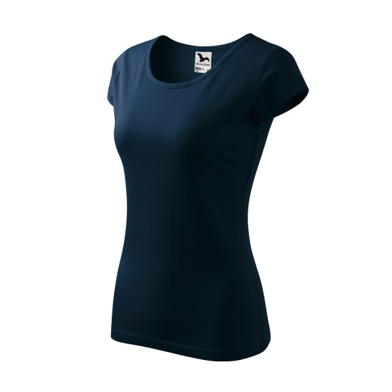 Tricou cambrat femei bumbac 150g/m2 Malfini Pure 122 Albastru marin Tricou cambrat femei bumbac 150g/m2 Malfini Pure 122 Albastru marin