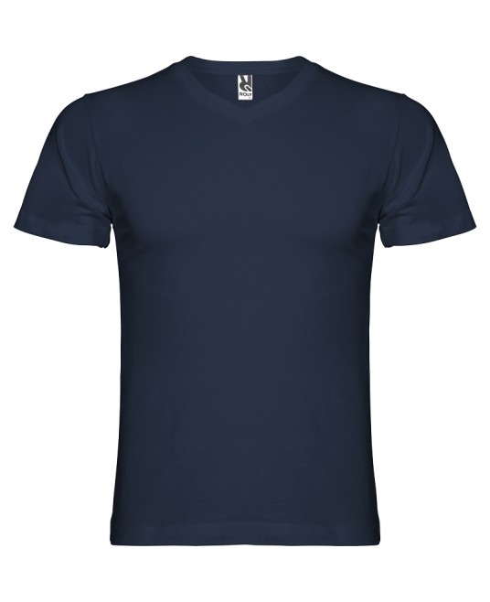 Tricou maneca scurta V-Neck, densitate 155g/mp, bleumarin