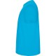 Tricou maneca scurta unisex, densitate 190g/mp, albastru turcoaz