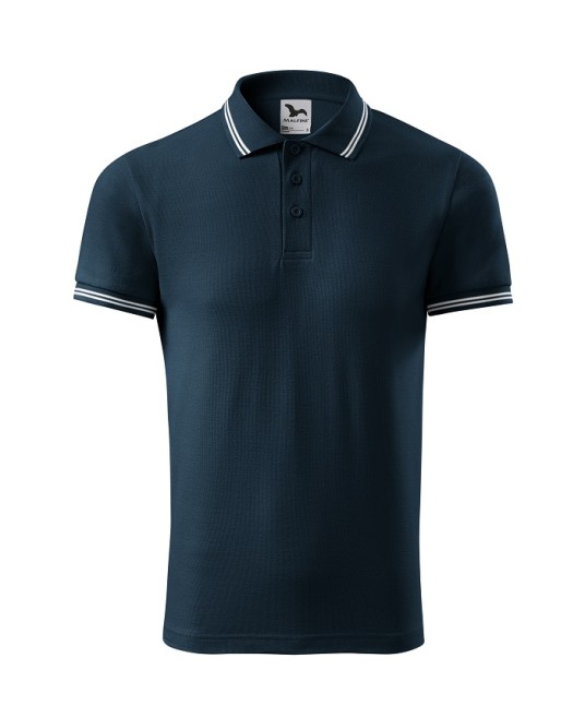 Tricou polo barbati, 200g/m2, Malfini Urban 219, Bleumarin