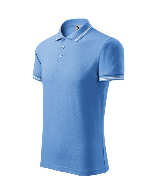 Tricou polo barbati, 200g/m2, Malfini Urban 219, Albastru deschis