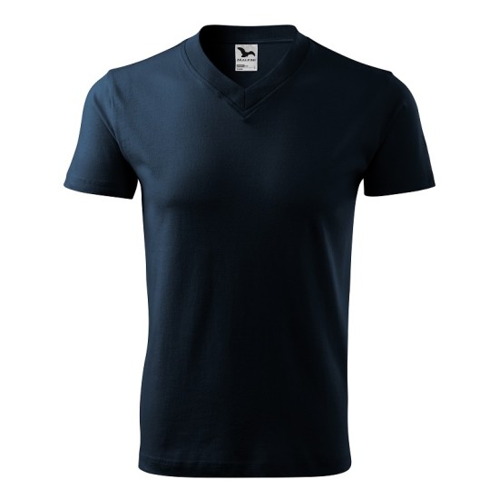Tricou barbati V-neck 102 Malfini, bumbac 160g/m2 Bleumarin Tricou barbati V-neck 102 Malfini, bumbac 160g/m2 Bleumarin