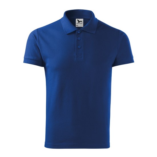 Tricou polo maneca scurta barbati 100% bumbac 170g/m2, Malfini Cotton 212, Albastru regal Tricou polo maneca scurta barbati 100% bumbac 170g/m2, Malfini Cotton 212, Albastru regal