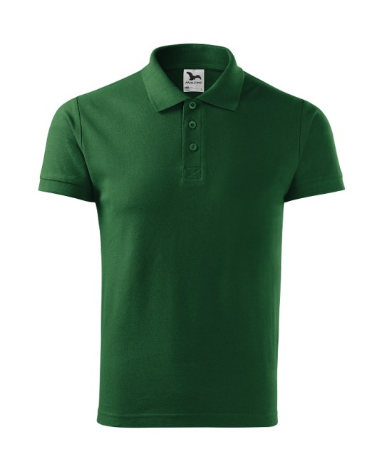 Tricou polo  bumbac 170g/m2, Malfini Cotton 212 Verde sticla