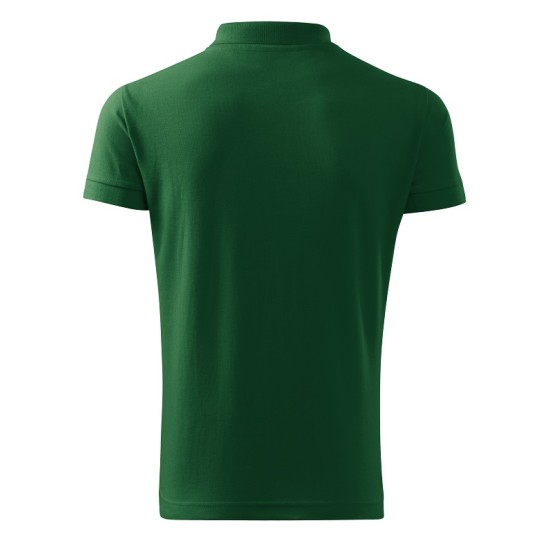Tricou polo maneca scurta barbati 100% bumbac 170g/m2, Malfini Cotton 212, Verde sticla Tricou polo maneca scurta barbati 100% bumbac 170g/m2, Malfini Cotton 212, Verde sticla