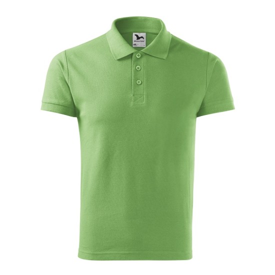Tricou polo maneca scurta barbati 100% bumbac 170g/m2, Malfini Cotton 212, Verde iarba Tricou polo maneca scurta barbati 100% bumbac 170g/m2, Malfini Cotton 212, Verde iarba