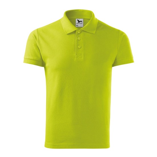 Tricou polo maneca scurta barbati 100% bumbac 170g/m2, Malfini Cotton 212 , Verde Lime Tricou polo maneca scurta barbati 100% bumbac 170g/m2, Malfini Cotton 212 , Verde Lime