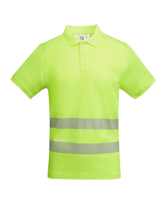Tricou polo Hi-Vis bicolor, 55% bumbac, 170 g/mp, Galben