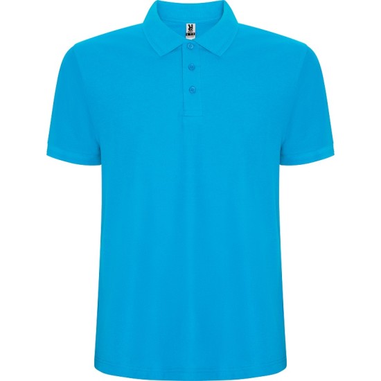 Tricou polo pique maneca scurta, calitate premium, albastru turcoaz