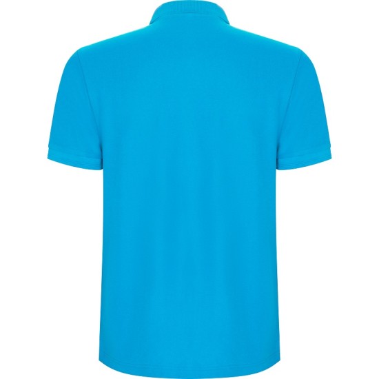 Tricou polo pique maneca scurta, calitate premium, albastru turcoaz