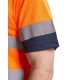 Tricou polo HiVis reflectorizant, 170g/m2 Galben si bleumarin