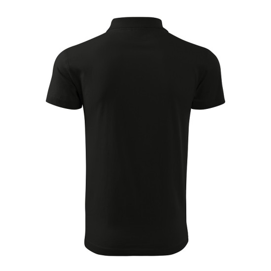Tricou polo barbati, bumbac 180g/m2, Malfini Single J. 202, Negru Tricou polo barbati, bumbac 180g/m2, Malfini Single J. 202, Negru