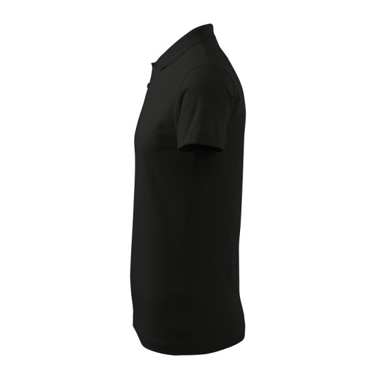 Tricou polo barbati, bumbac 180g/m2, Malfini Single J. 202, Negru Tricou polo barbati, bumbac 180g/m2, Malfini Single J. 202, Negru
