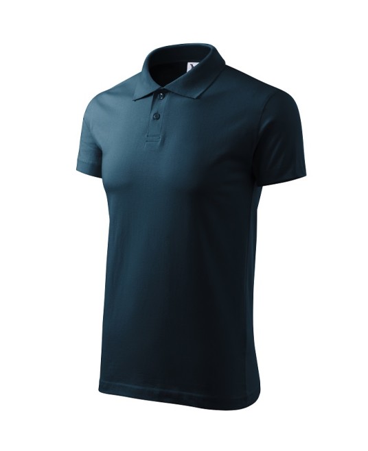 Tricou polo barbati, bumbac 180g/m2, Malfini Single J. 202, Bleumarin