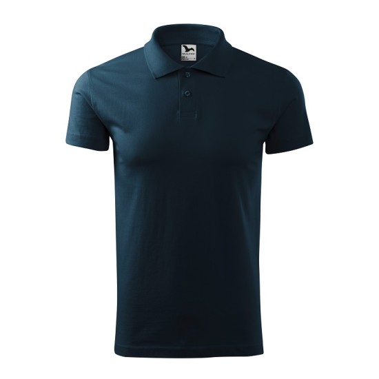 Tricou polo barbati, bumbac 180g/m2, Malfini Single J. 202, Bleumarin Tricou polo barbati, bumbac 180g/m2, Malfini Single J. 202, Bleumarin