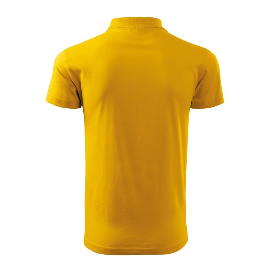 Tricou polo barbati, bumbac 180g/m2, Malfini Single J. 202, Galben Tricou polo barbati, bumbac 180g/m2, Malfini Single J. 202, Galben