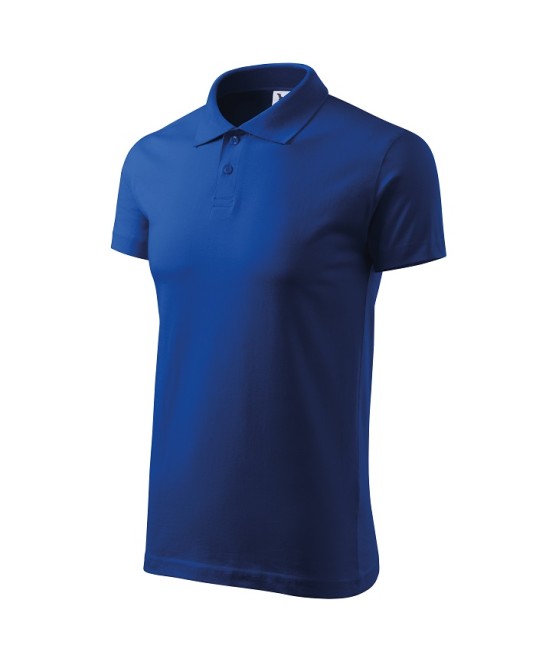 Tricou polo barbati, bumbac 180g/m2, Malfini Single J. 202, Albastru regal