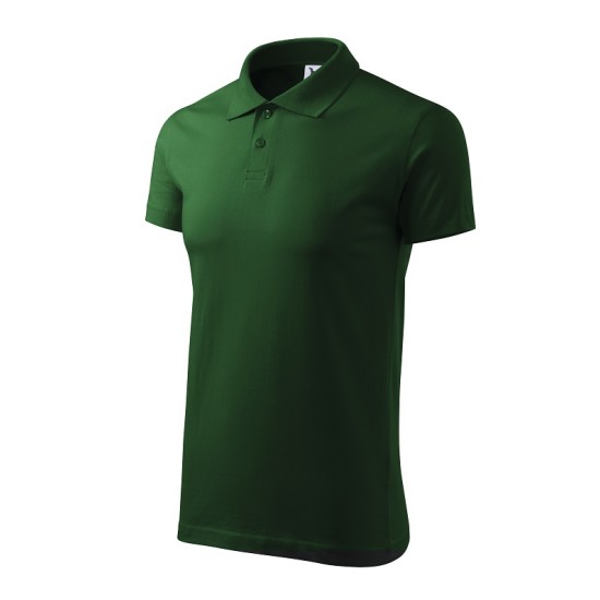 Tricou polo barbati, bumbac 180g/m2, Malfini Single J. 202, Verde sticla Tricou polo barbati, bumbac 180g/m2, Malfini Single J. 202, Verde sticla