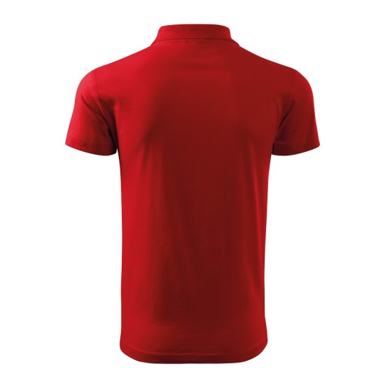 Tricou polo barbati, bumbac 180g/m2, Malfini Single J. 202, Rosu Tricou polo barbati, bumbac 180g/m2, Malfini Single J. 202, Rosu