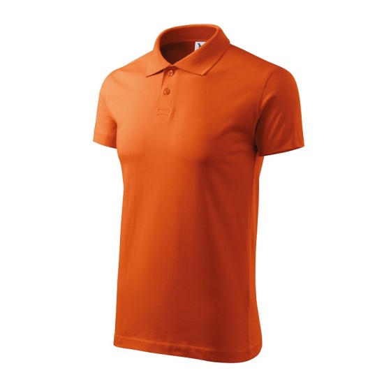 Tricou polo barbati, bumbac 180g/m2, Malfini Single J. 202, Portocaliu Tricou polo barbati, bumbac 180g/m2, Malfini Single J. 202, Portocaliu