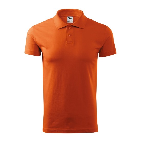 Tricou polo barbati, bumbac 180g/m2, Malfini Single J. 202, Portocaliu Tricou polo barbati, bumbac 180g/m2, Malfini Single J. 202, Portocaliu