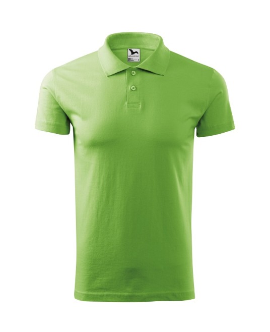 Tricou polo barbati, bumbac 180g/m2, Malfini Single J. 202, Verde iarba