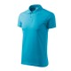 Tricou polo barbati, bumbac 180g/m2, Malfini Single J. 202, Turcoaz Tricou polo barbati, bumbac 180g/m2, Malfini Single J. 202, Turcoaz