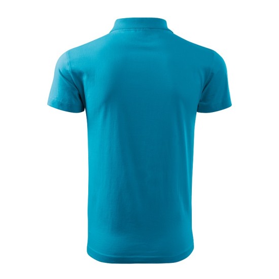 Tricou polo barbati, bumbac 180g/m2, Malfini Single J. 202, Turcoaz Tricou polo barbati, bumbac 180g/m2, Malfini Single J. 202, Turcoaz