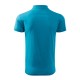 Tricou polo barbati, bumbac 180g/m2, Malfini Single J. 202, Turcoaz Tricou polo barbati, bumbac 180g/m2, Malfini Single J. 202, Turcoaz