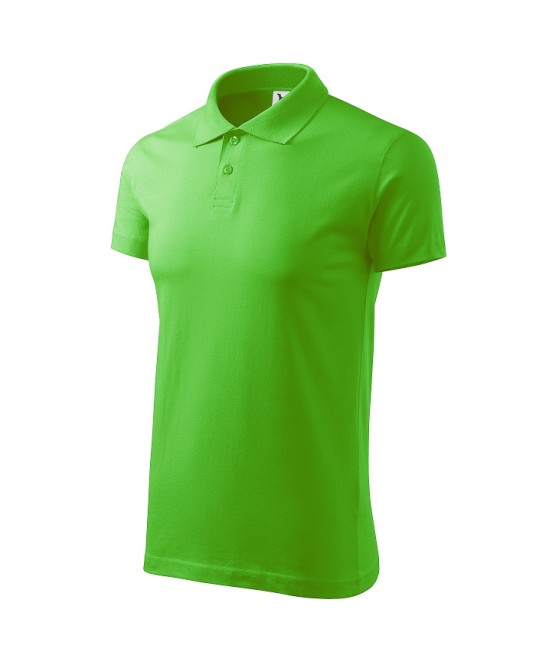 Tricou polo barbati, bumbac 180g/m2, Malfini Single J. 202, Verde mar