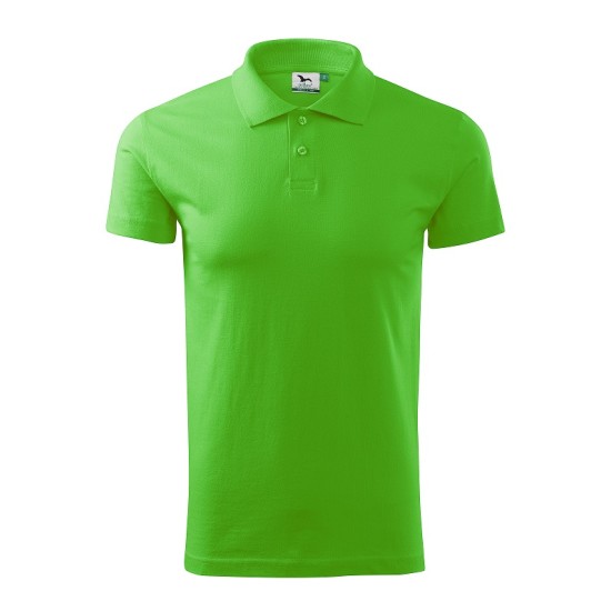 Tricou polo barbati, bumbac 180g/m2, Malfini Single J. 202, Verde mar Tricou polo barbati, bumbac 180g/m2, Malfini Single J. 202, Verde mar