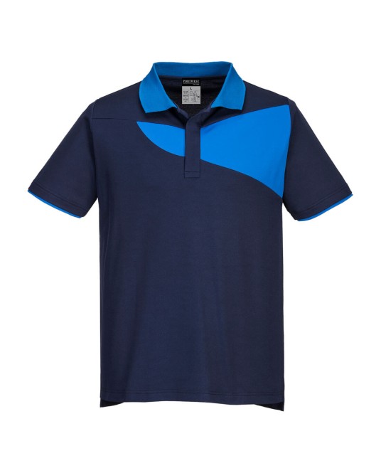 Tricou polo corporate PW2, 144g/m2, Bleumarin/Albastru