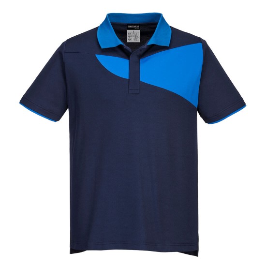 Tricou polo corporate PW2, 144g/m2, Bleumarin/Albastru Tricou polo corporate PW2, 144g/m2, Bleumarin/Albastru