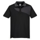 Tricou polo corporate PW2, 144g/m2, Negru/Gri Tricou polo corporate PW2, 144g/m2, Negru/Gri