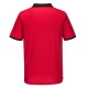 Tricou polo corporate PW2, 144g/m2, Rosu/Negru Tricou polo corporate PW2, 144g/m2, Rosu/Negru