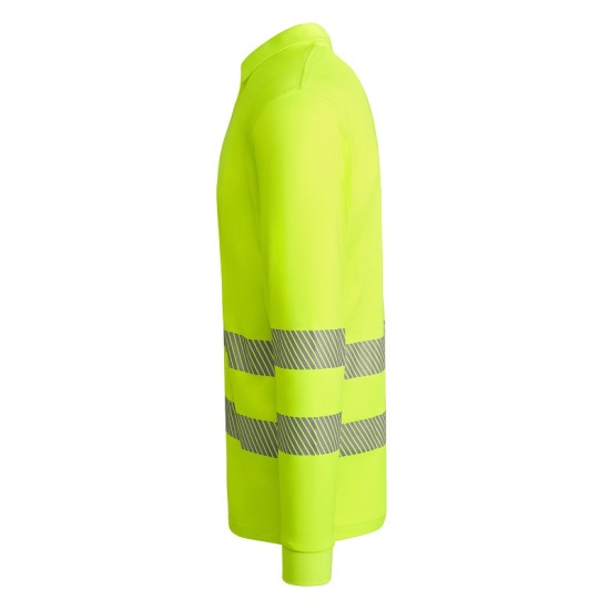 Tricou polo Hi-Vis maneca lunga, continut ridicat din bumbac, 170 g/mp, Galben Tricou polo Hi-Vis maneca lunga, continut ridicat din bumbac, 170 g/mp, Galben