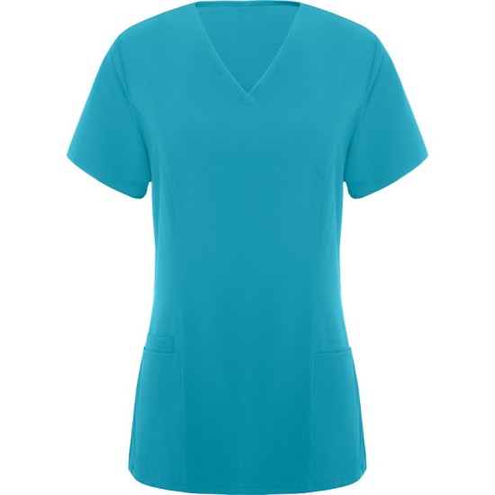 Tunica femei V-Neck, albastru turcoaz