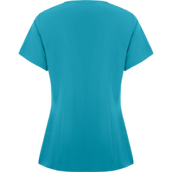 Tunica femei V-Neck, albastru turcoaz