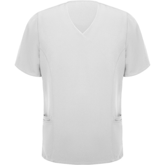 Tunica barbati V-Neck, alb