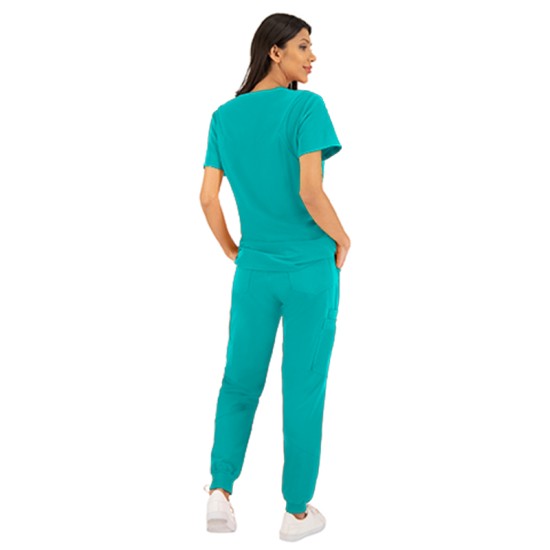 Tunica femei confortabila si moderna, cu 2 buzunare, verde Tunica femei confortabila si moderna, cu 2 buzunare, verde