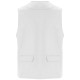 Vesta de lucru cu buzunare multifunctionale, Alb Vesta de lucru cu buzunare multifunctionale, Alb