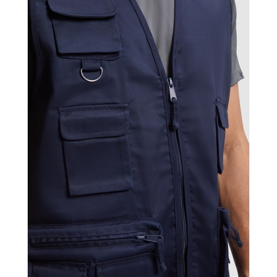 Vesta de lucru cu buzunare multifunctionale, Alb Vesta de lucru cu buzunare multifunctionale, Alb