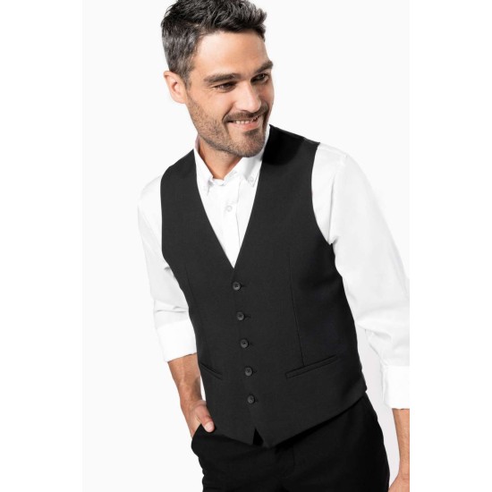 Vesta slimfit ospatari barbati, negru Vesta slimfit ospatari barbati, negru