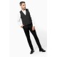 Vesta slimfit ospatari barbati, negru Vesta slimfit ospatari barbati, negru