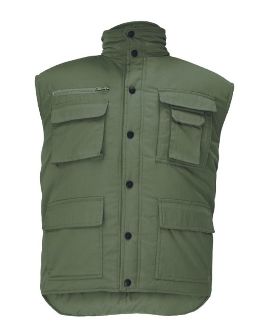 Vesta vatuita, tercot, 135g/mp, verde