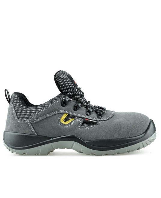Pantofi de protectie S1P bombeu compozit, comozi si respirabili, Gri