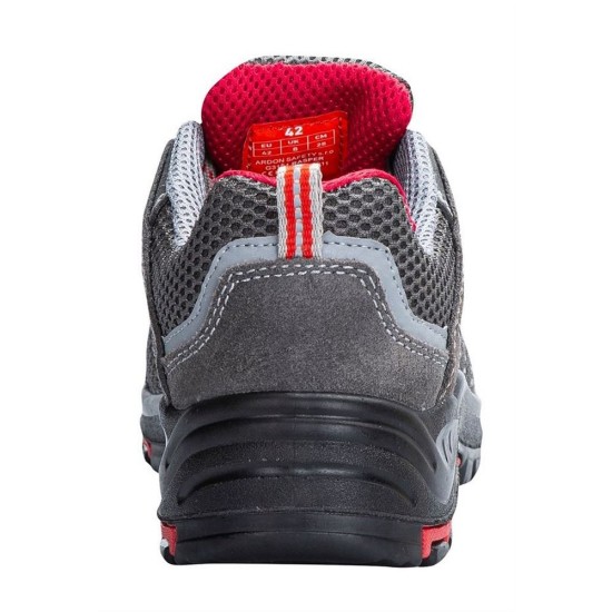 Pantofi respirabil S1P, HRO, bombeu compozit si lamela kevlar - gri cu roz Pantofi respirabil S1P, HRO, bombeu compozit si lamela kevlar - gri cu roz
